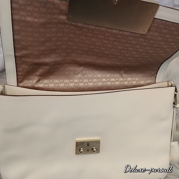 Anya Hindmarch Jackson Bag Cream Leather Buckle - Picture 7 of 8